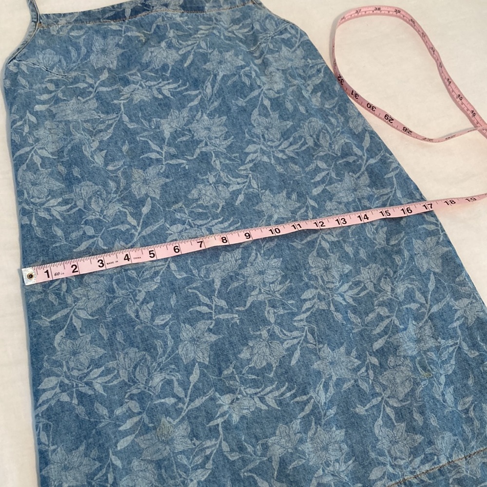 Rag & Bone Jean denim tie dress floral xs - Picture 5 of 14